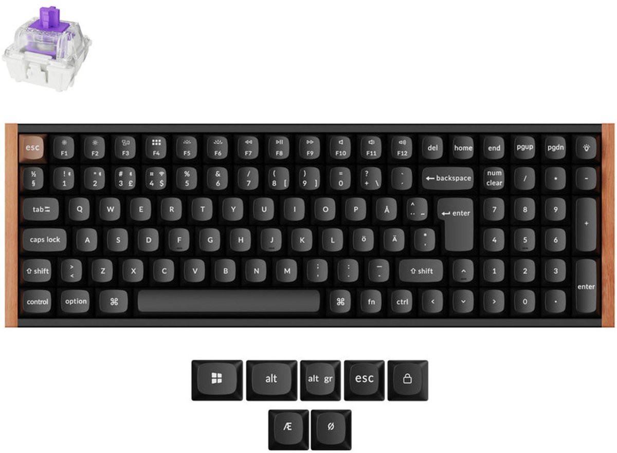 Keychron K4 HE Trådlöst Gamingtangentbord (svart)