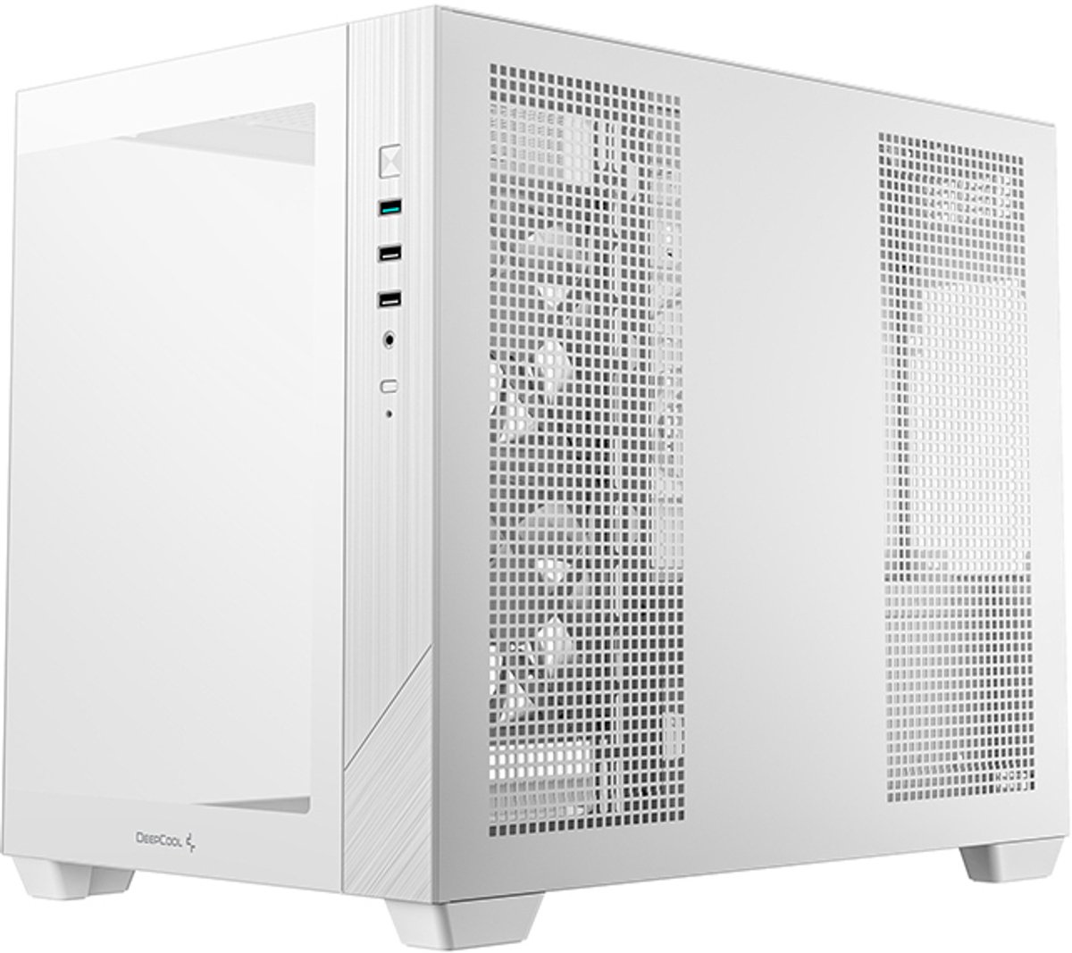 DeepCool CG330 3F WH - Chassi - Tower - Vit