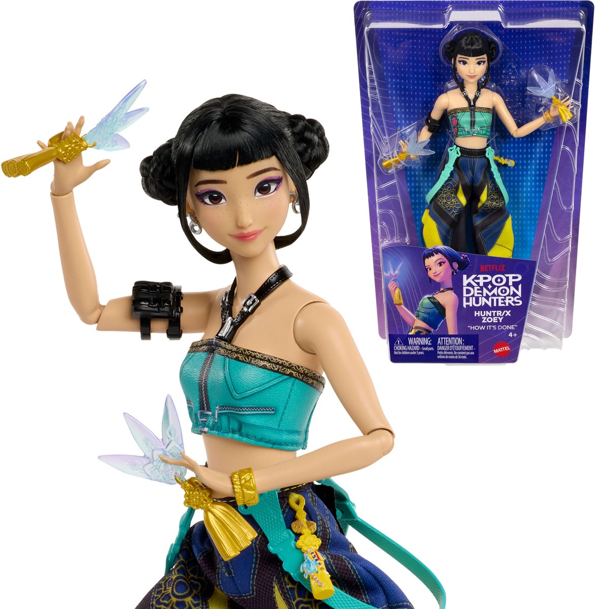 K POP Demon Hunters Fashion Core Doll Zoey 28 cm