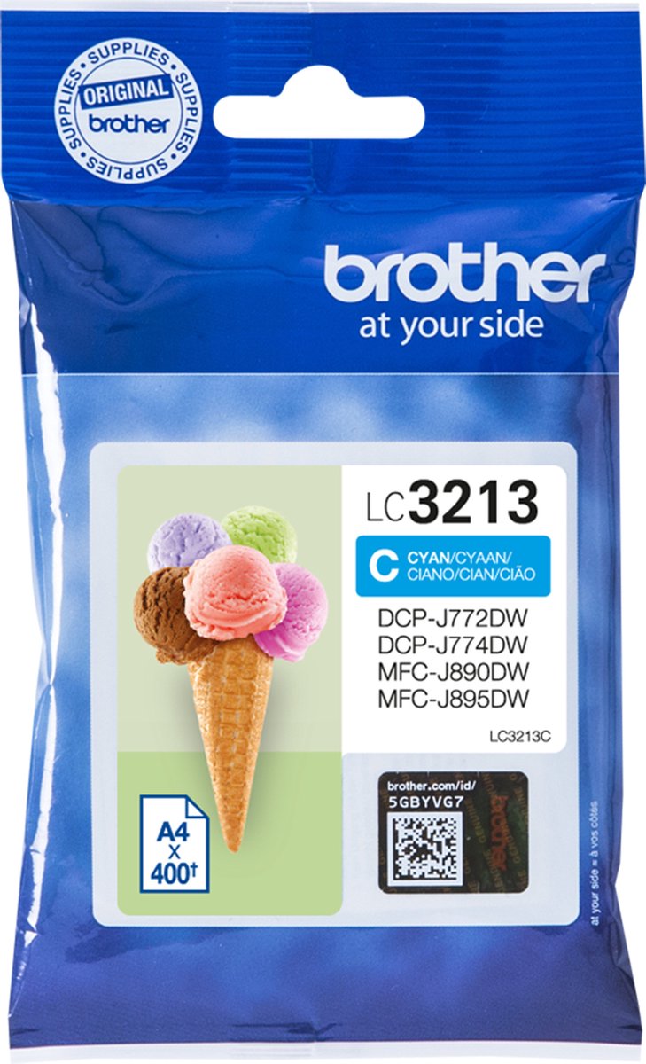 Brother Bläck Cyan Lc-3213c - Dcp-j772dw/dcp-j774dw