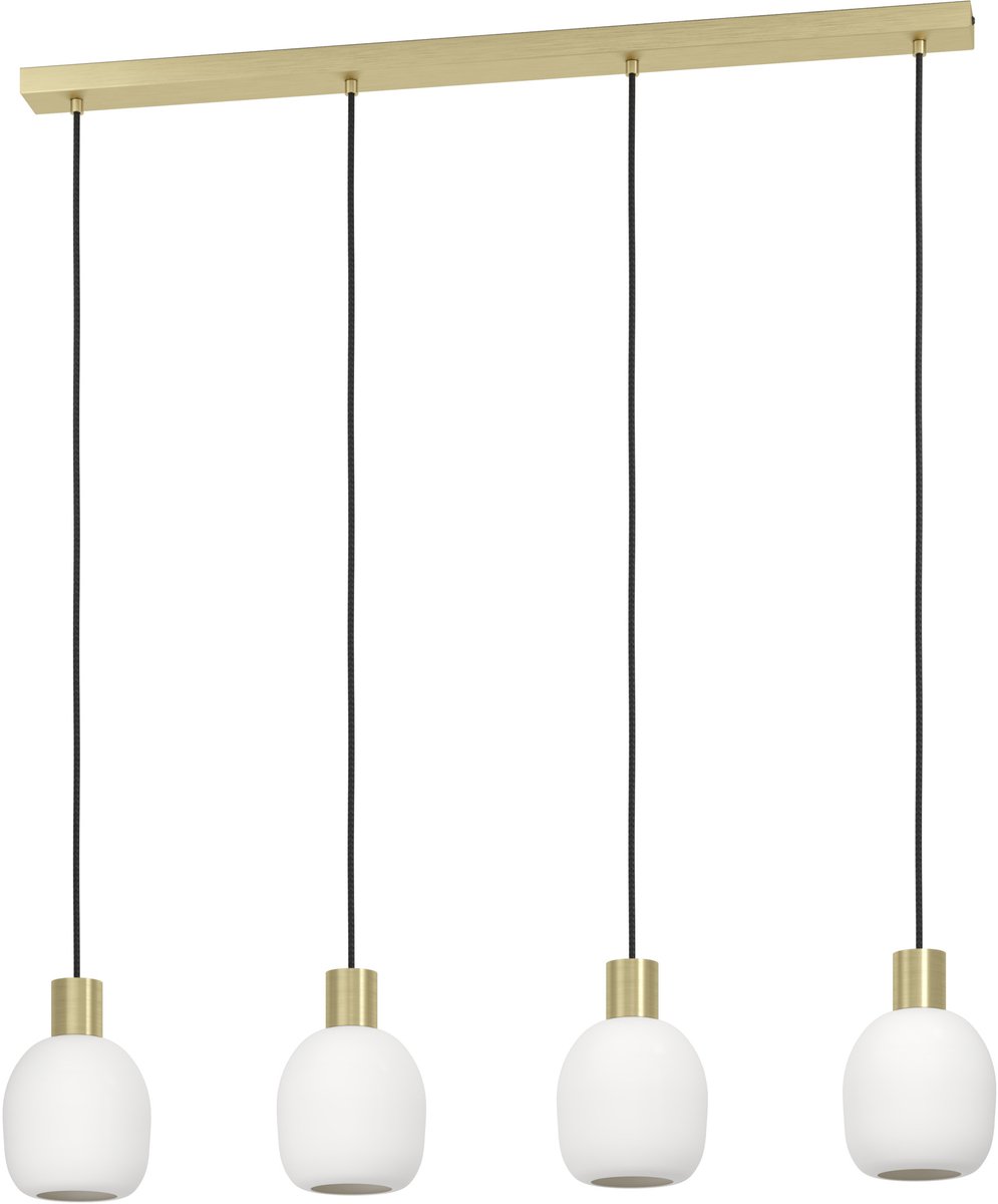 EGLO MANZANARES long table pendant white/brushed brass