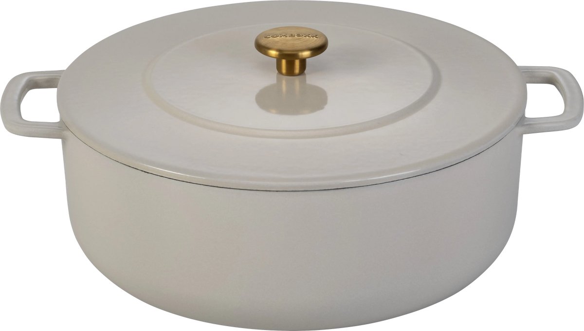Combekk Olla de hierro fundido esmaltada Combekk Enameled Ø28 cm Pomo sand-gold