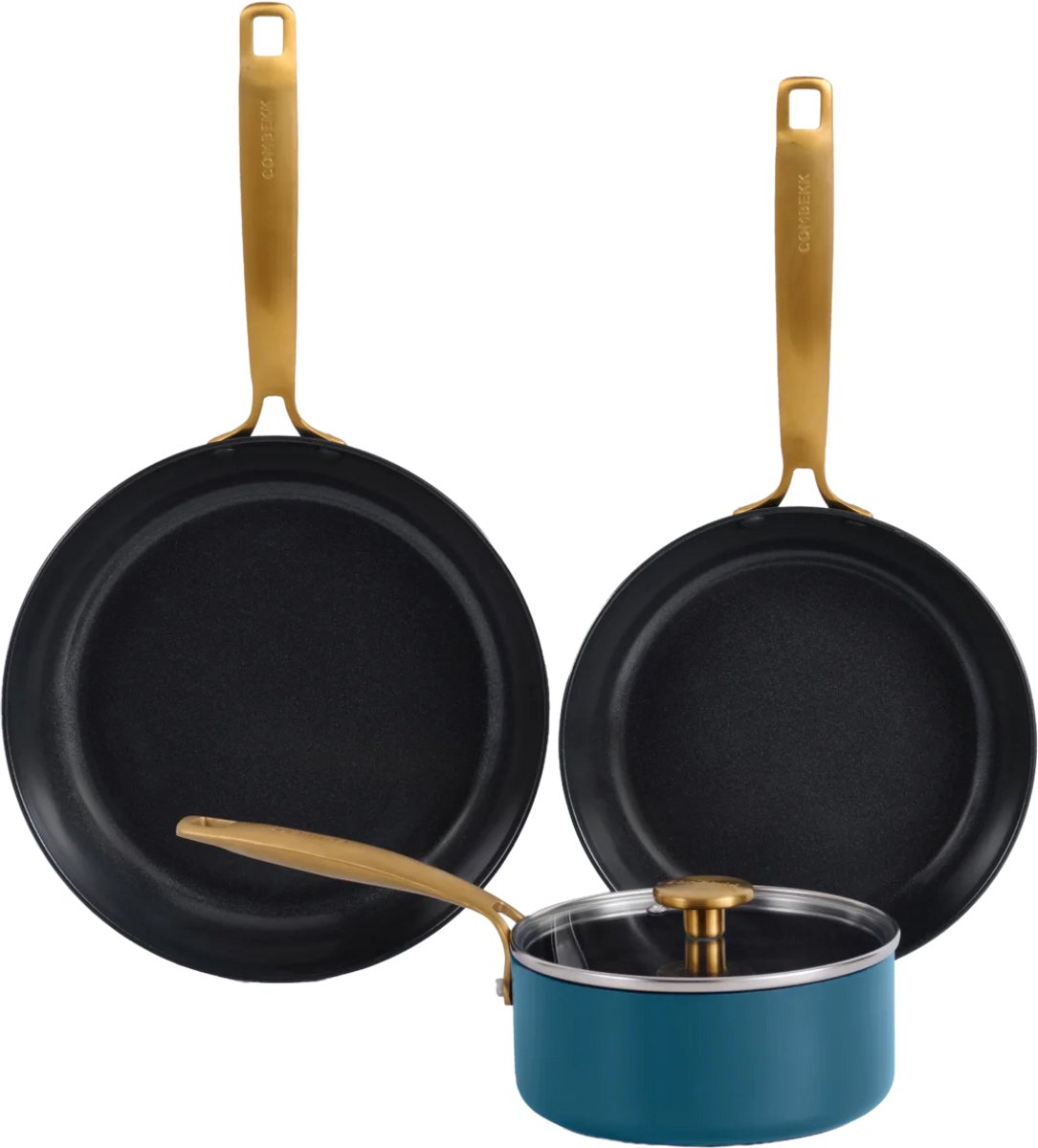 Combekk Set de olla y sartén Combekk Element, 4 piezas Ocean Blue