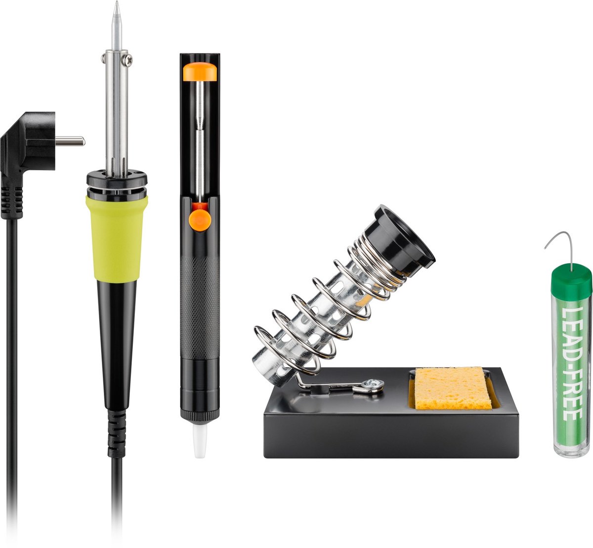 Nighthawk 4-piece lead-free soldering set black - top-quali