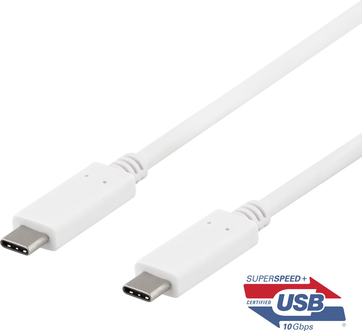 Deltaco Usb-c Kabel 100w 1m Usb-c Usb-c Vit