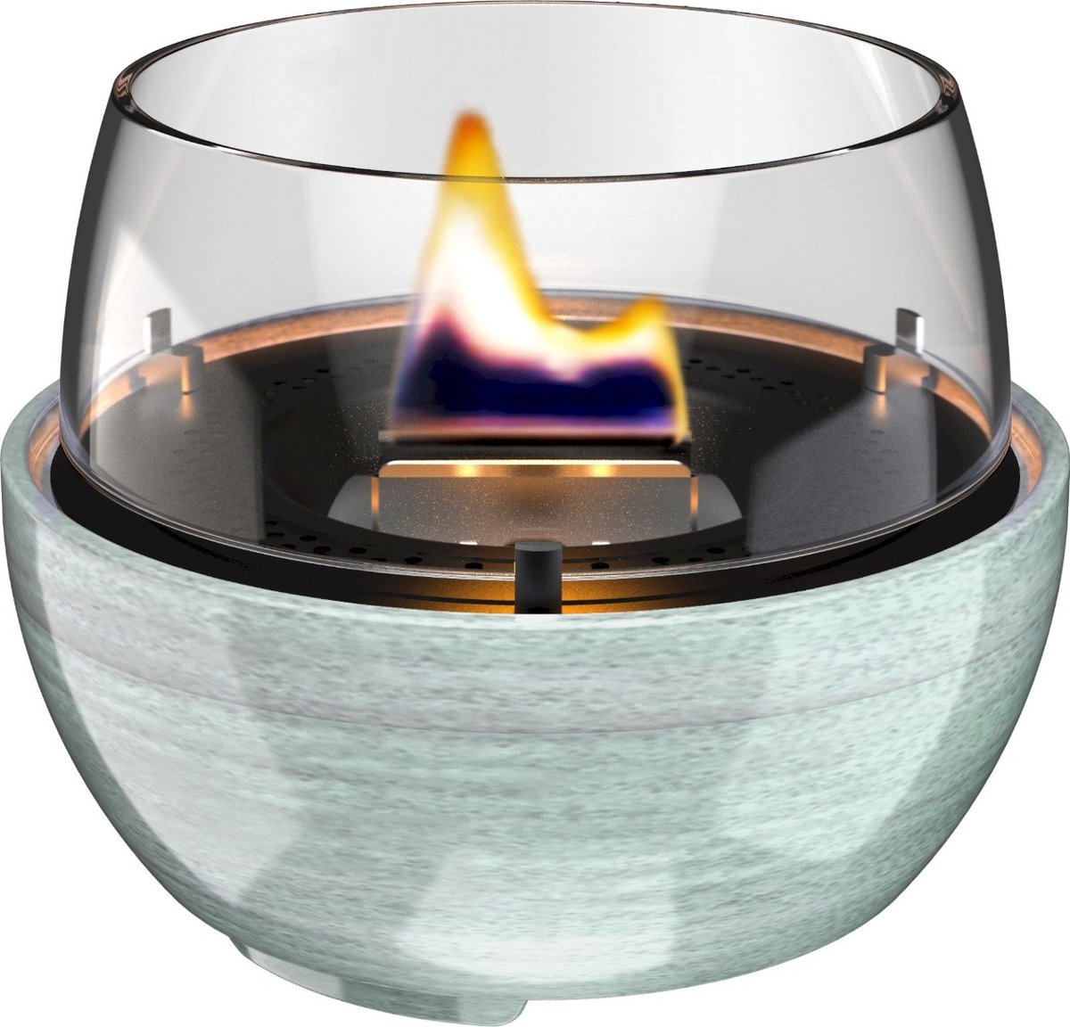 Tenderflame Tulip 14 Green Reactive Porcelain