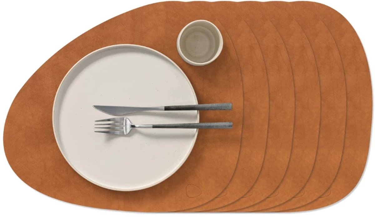 LIND DNA Set de manteles individuales Nupo Curve Nature, 6-pack
