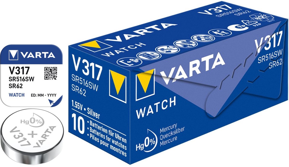VARTA V 317 - batteri - SR62 - silveroxid