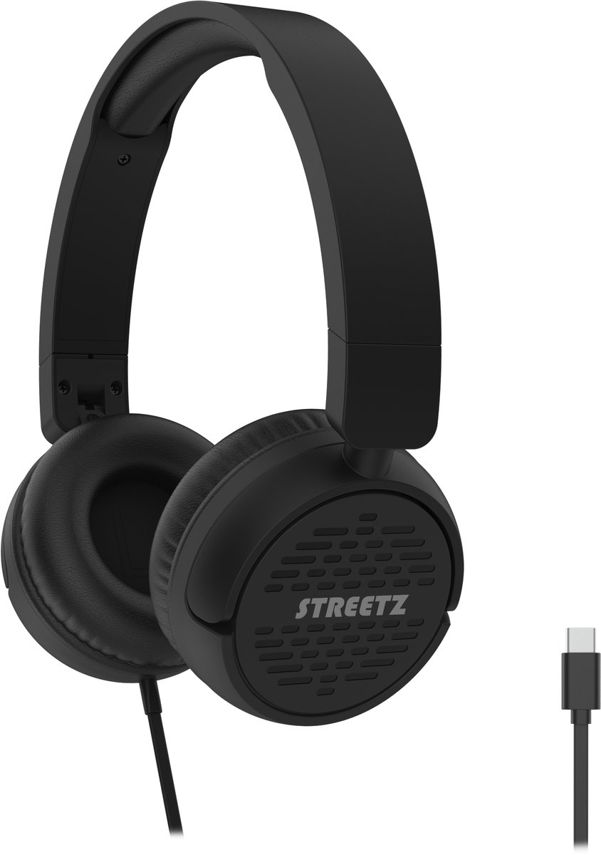 STREETZ H110 Headphones - Volume Control - USB-C