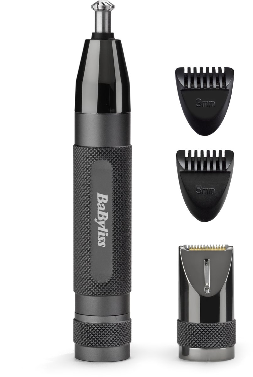 Babyliss Näshårtrimmer Super X Metal Series Precision näs-, öron- och ögonbrynstrimmer - E111E