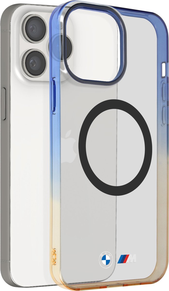 BMW Gradient Bumper MagSafe case for iPhone 15 Pro Max - gray