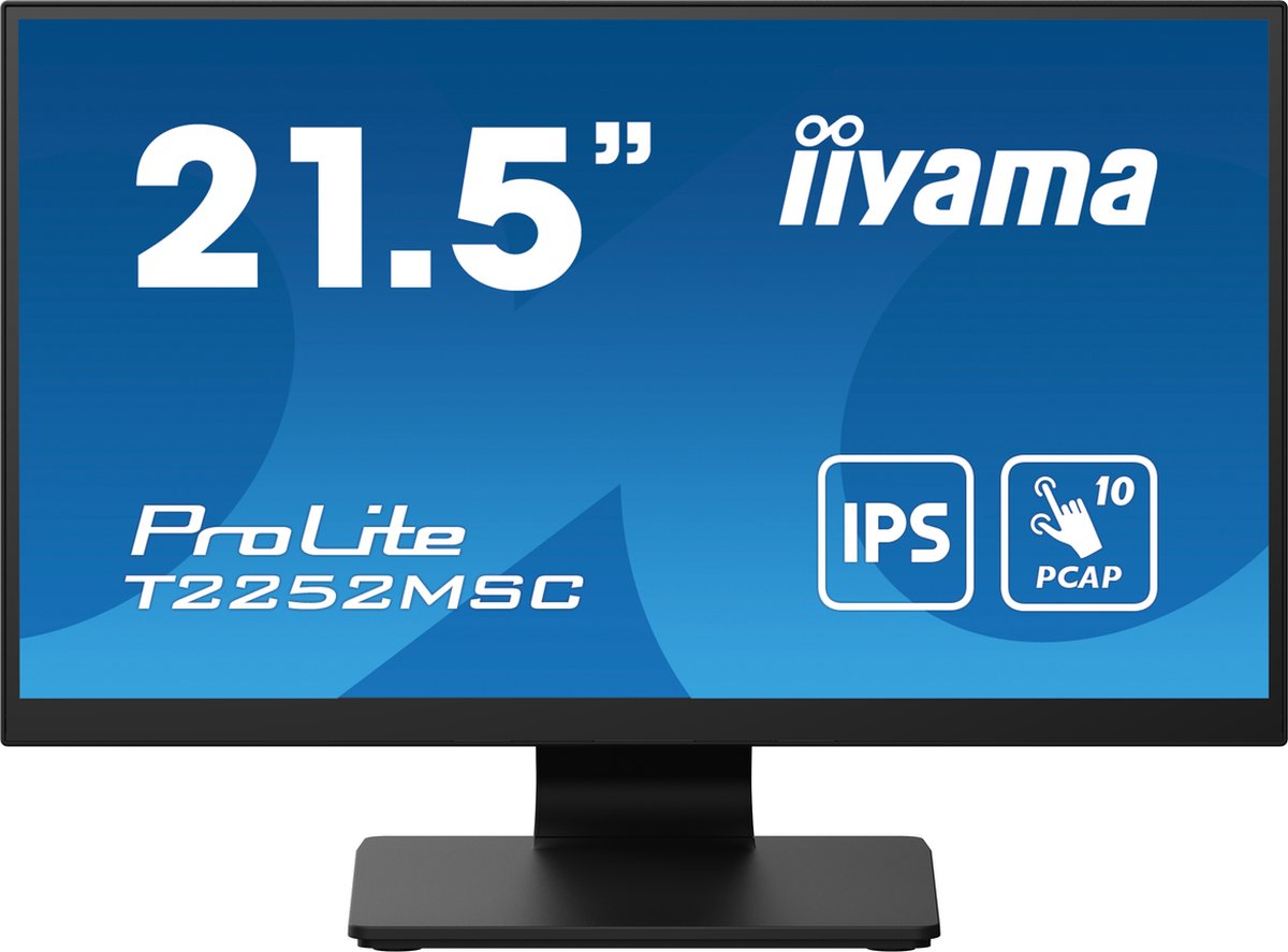 22" iiyama ProLite T2252MSC-B2 - 1920x1080 (FHD) - 60Hz - IPS