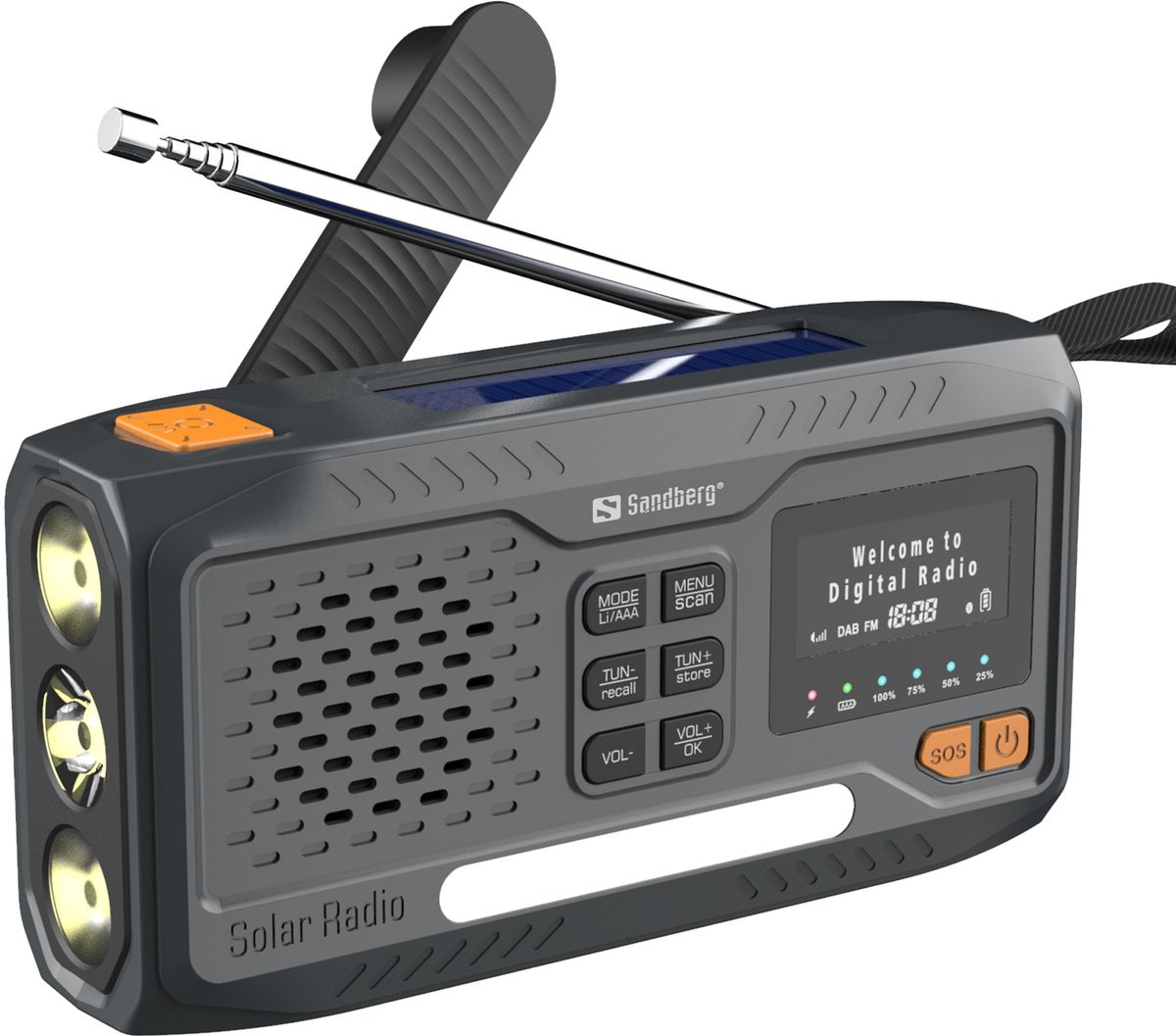 Sandberg Survivor DAB radio All-in-1 - DAB+/FM