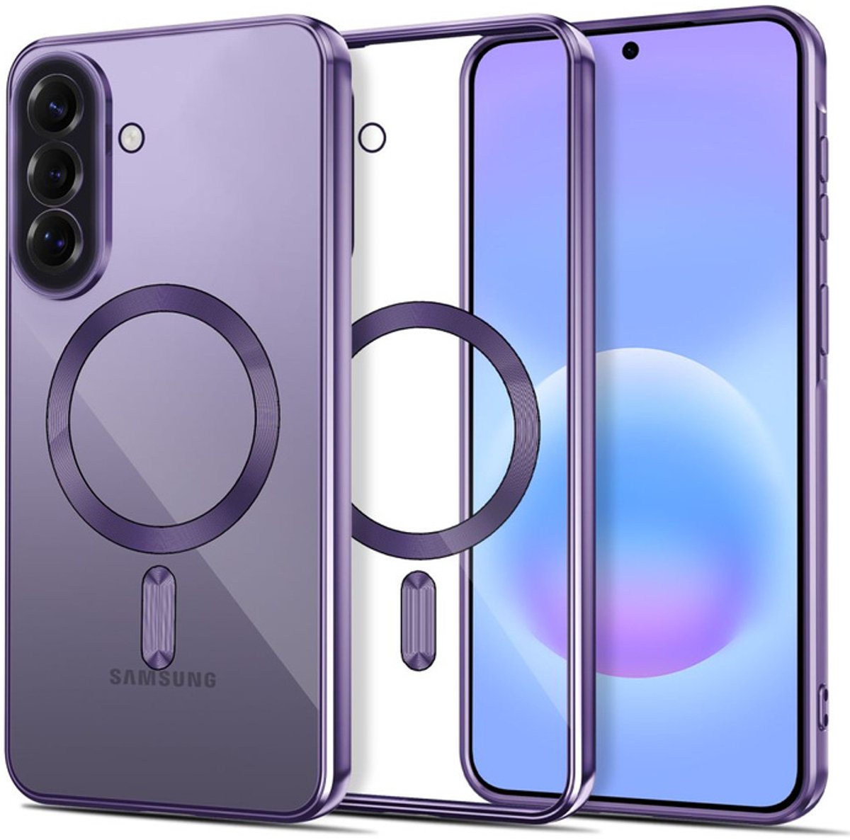 Tech-Protect MagFlex MagSafe Case for Samsung Galaxy A37 5G - Clear Purple