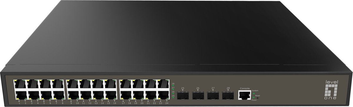 LevelOne GEL-2871 - switch - 28 ports - Managed - rack-mountable