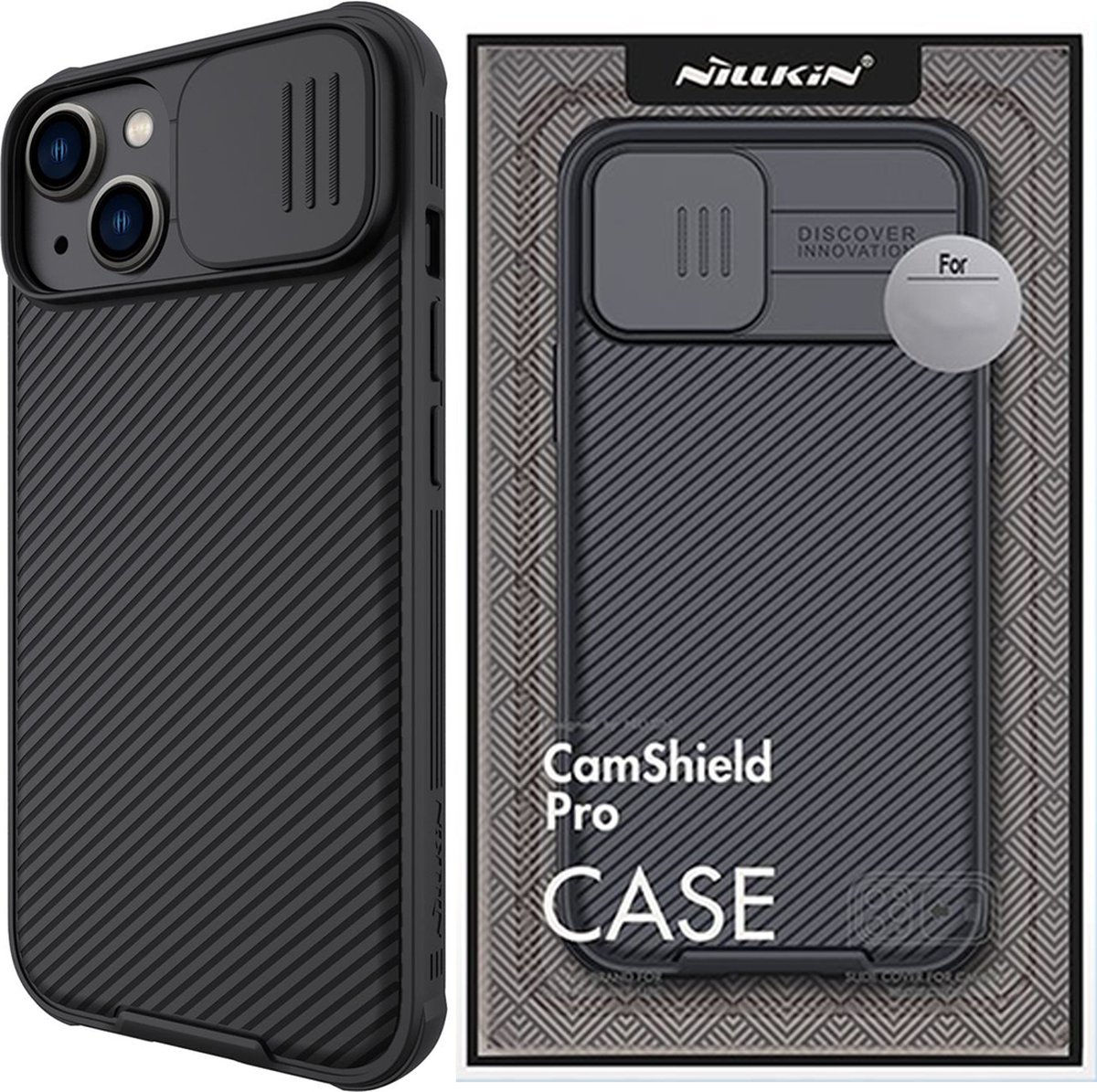 Nillkin CamShield Pro Magnetic Case iPhone 14 Plus Case Cover for Camera Camera Black (with MagSafe)