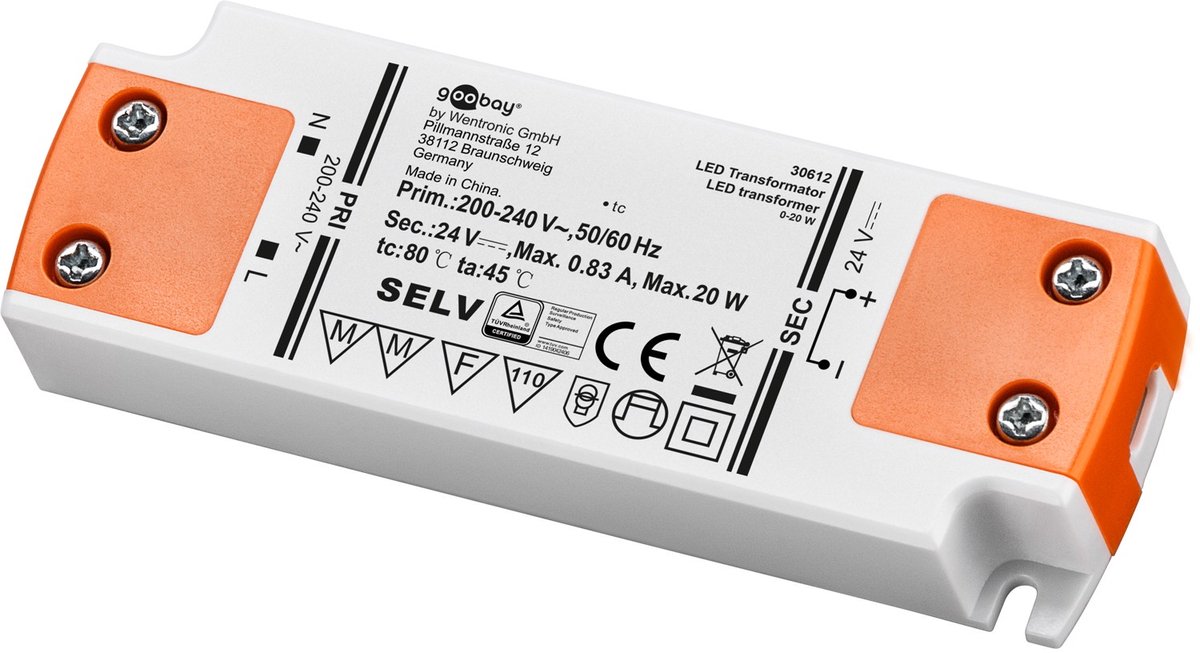 Pro LED Transformer 24 V (DC)/20 W