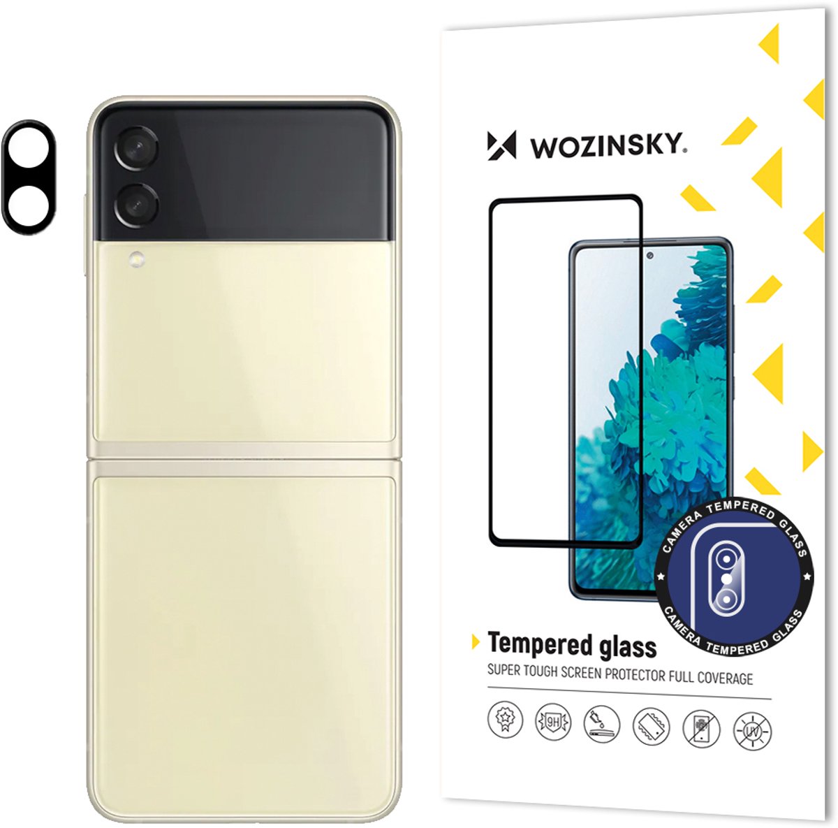 Wozinsky Full Camera Glass 9H Tempered Glass For All Camera Samsung Galaxy Z Flip 3 Camera