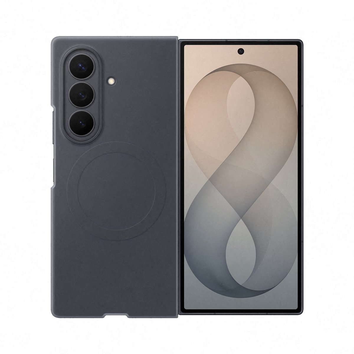 Samsung Silicone Magnet Case Samsung Galaxy Z Fold8 Ultra Svart