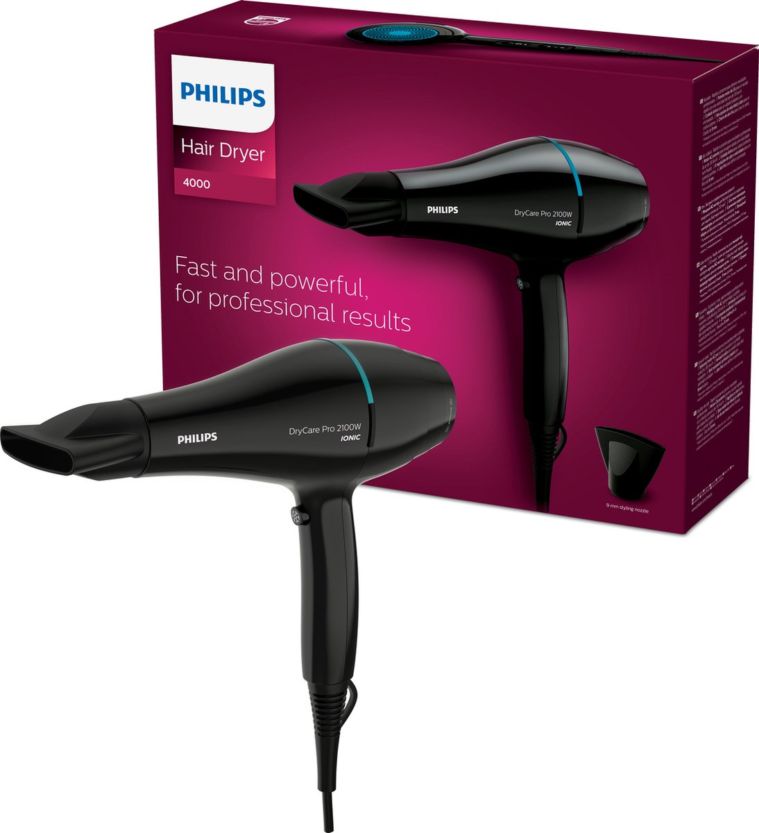 Philips Hårtork DryCare Pro BHD272/00 - 2100 W