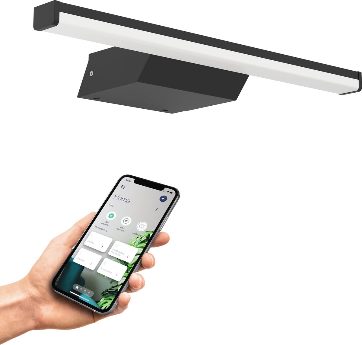 EGLO REGELLO-Z VÄGG L600 RGB/CCT 1350LM IP44 SVART