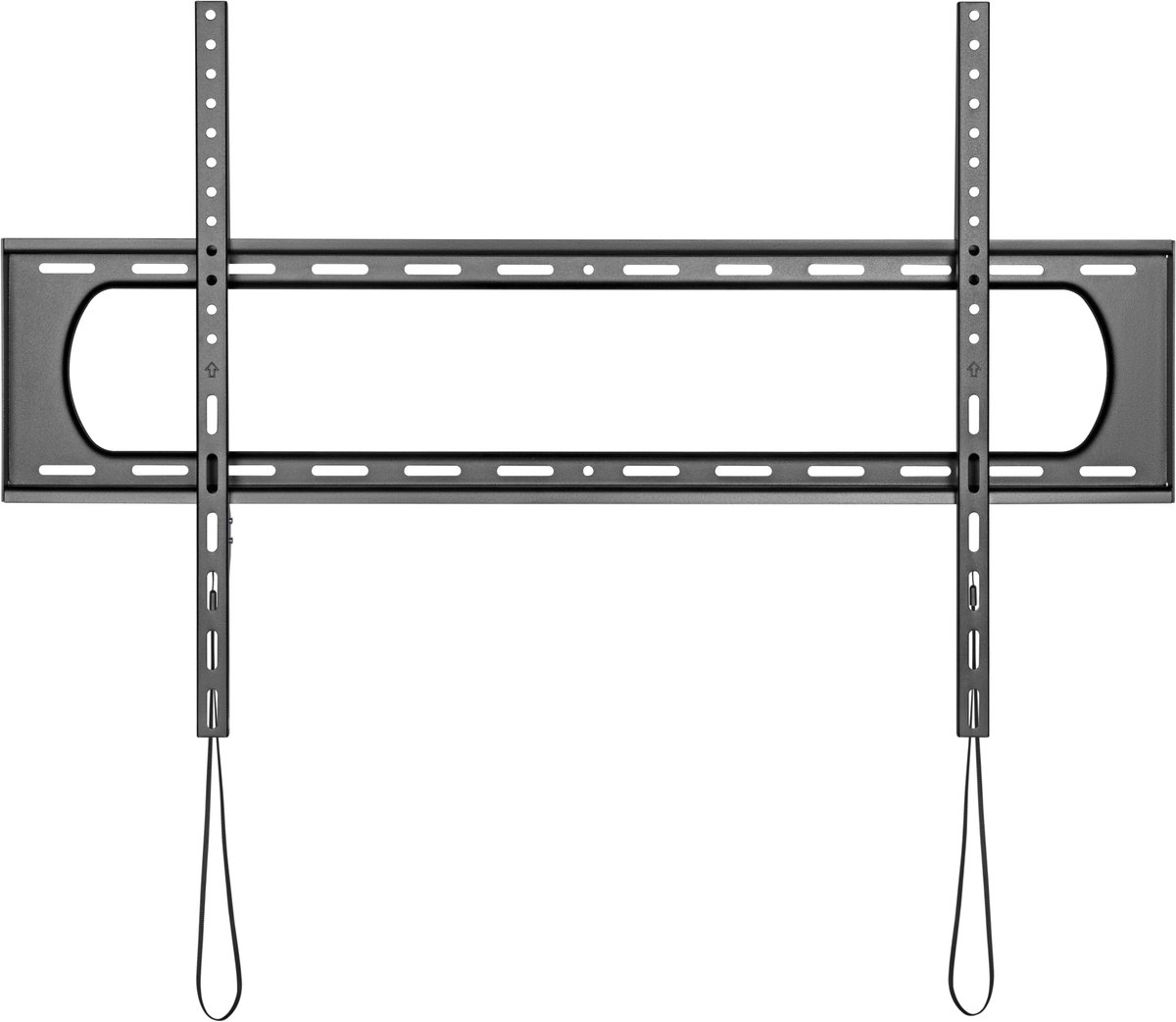 Deltaco mounting kit - heavy-duty - for curved / flat panel - fixed up to 120 kg - black - Max 120 kg - recommended for 120 "