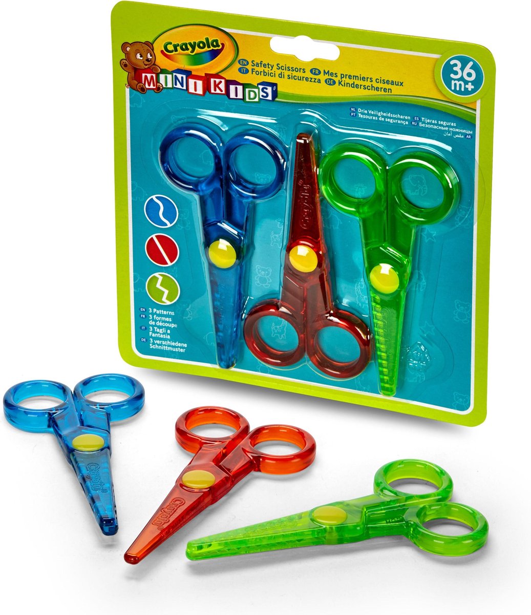 Crayola Mini Kids säkerhetssax 3 st