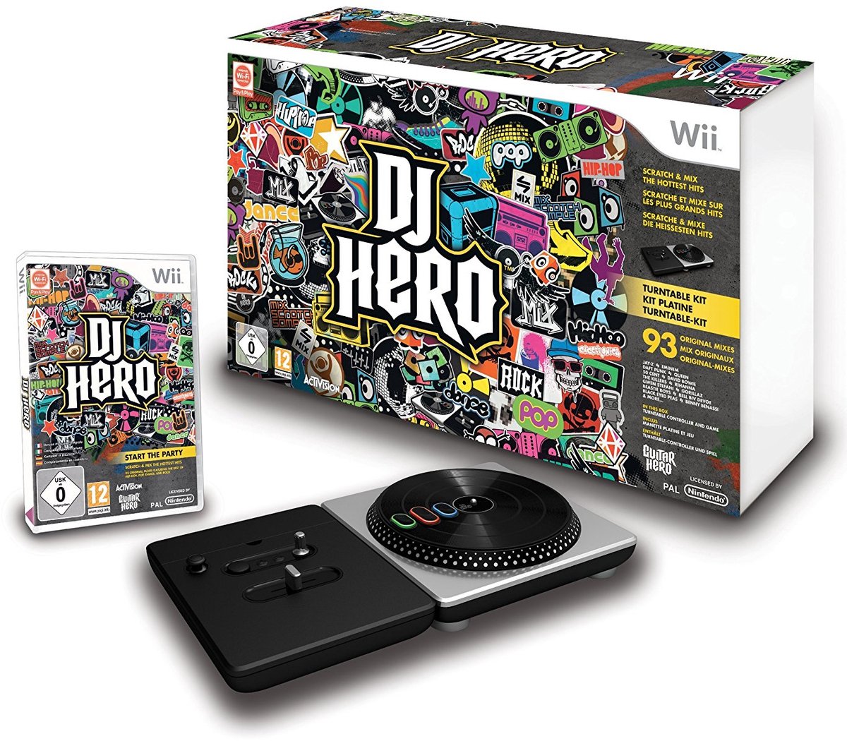 DJ Hero With Turn table Kit - Nintendo Wii - Musik