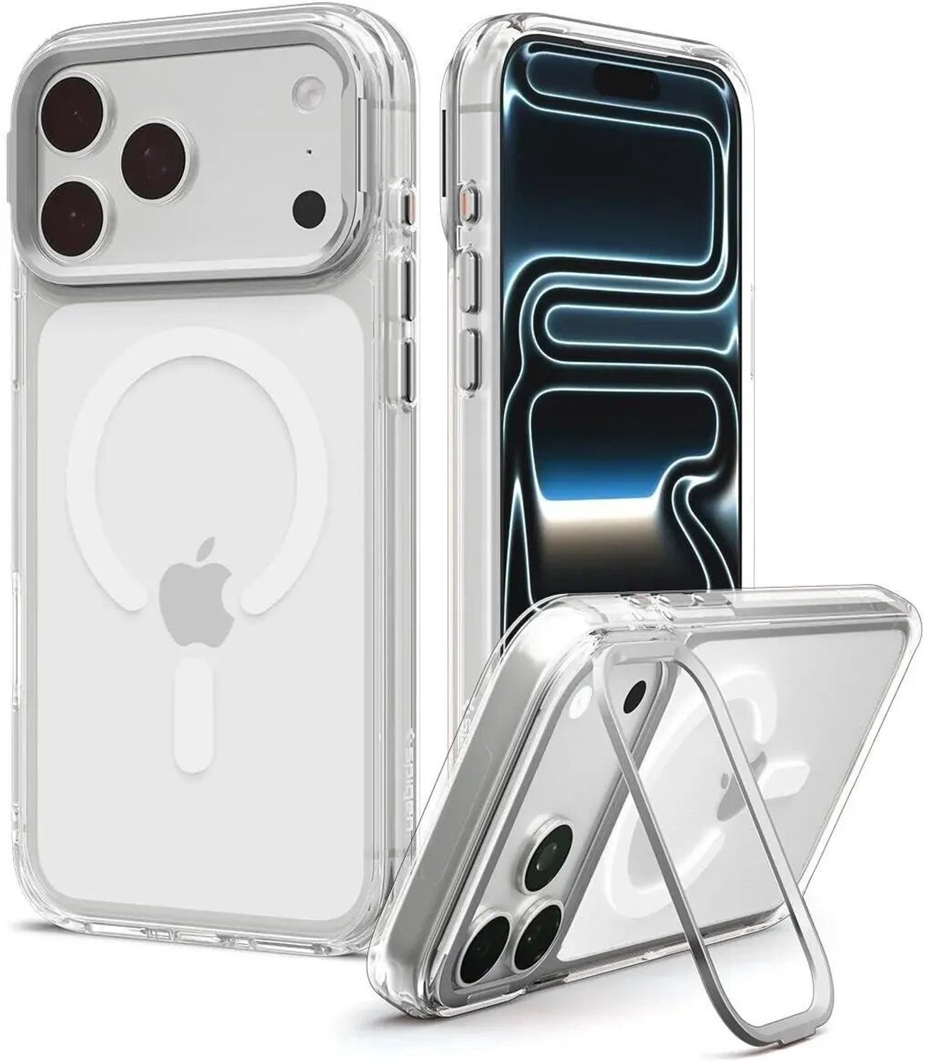 Spigen Ultra Hybrid Optik S MagSafe - clear silver - iPhone 18 Pro Max/17 Pro Max