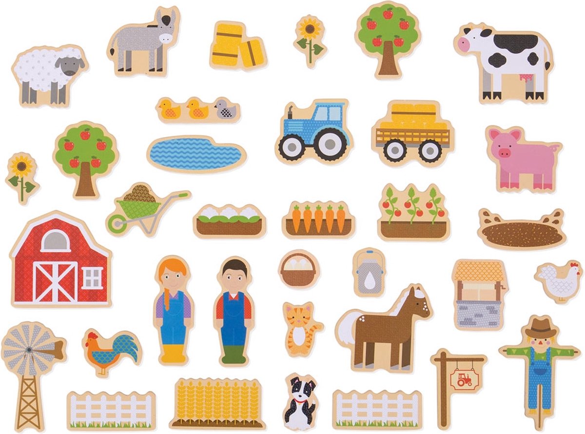 Bigjigs Farm Magnets 35 pcs.
