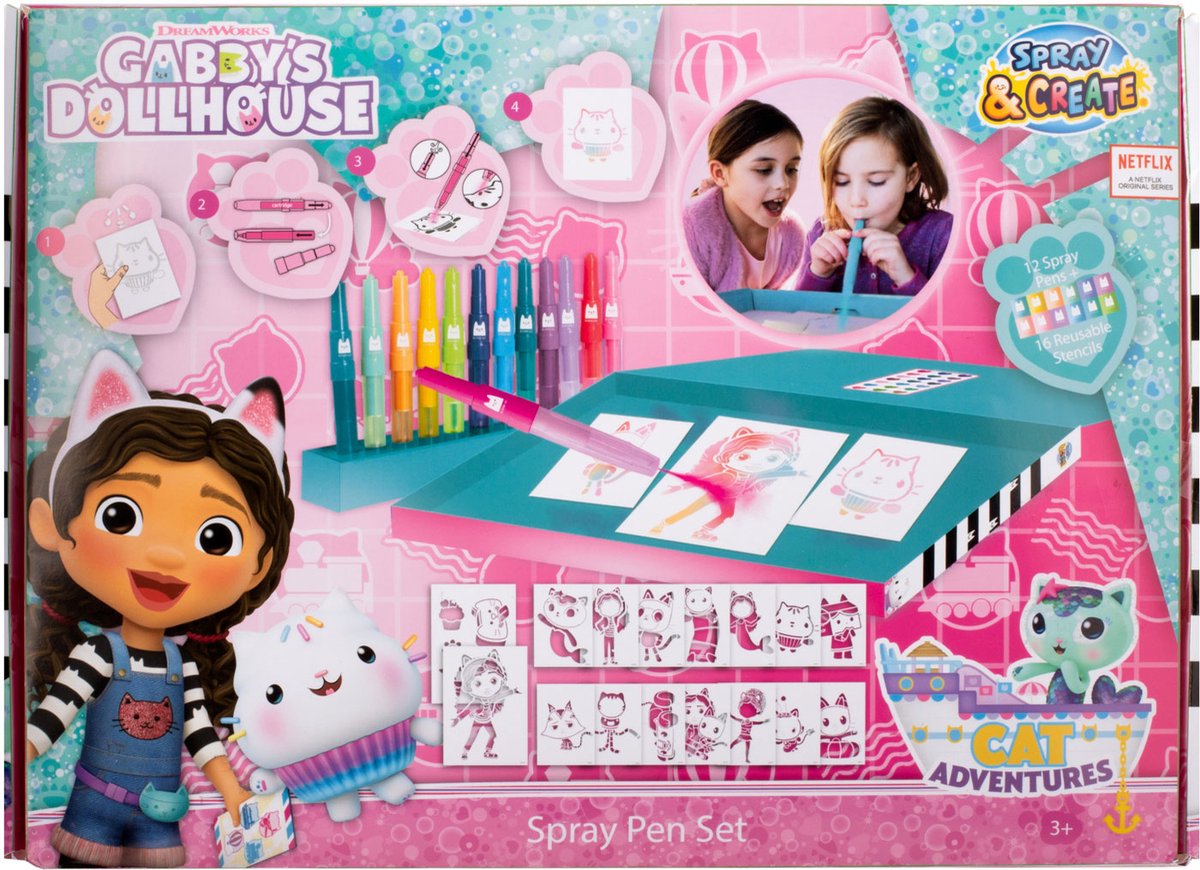 Canenco - Gabby's Dollhouse Blow Pen Set Deluxe