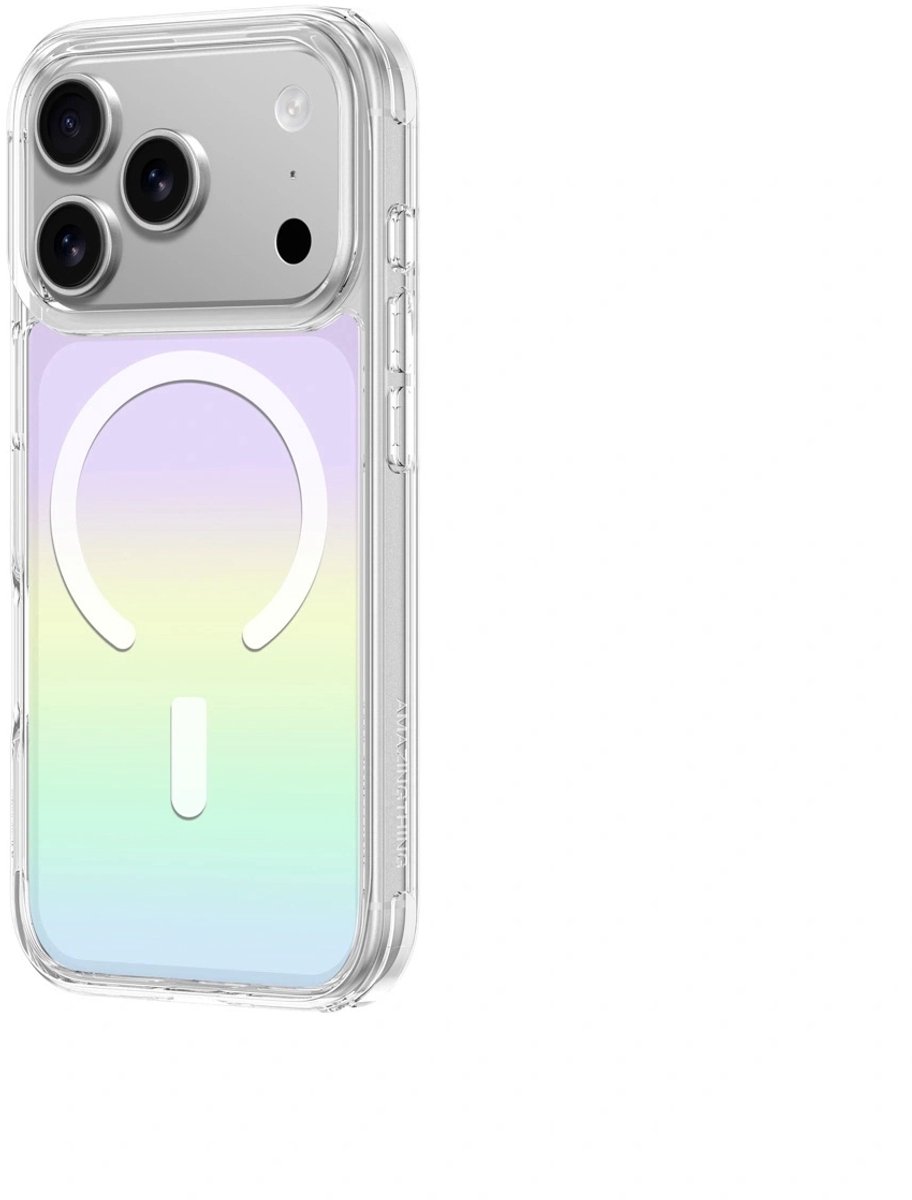 AmazingThing Minimal Mag case for iPhone 17 Pro compatible with MagSafe rainbow - multicolor