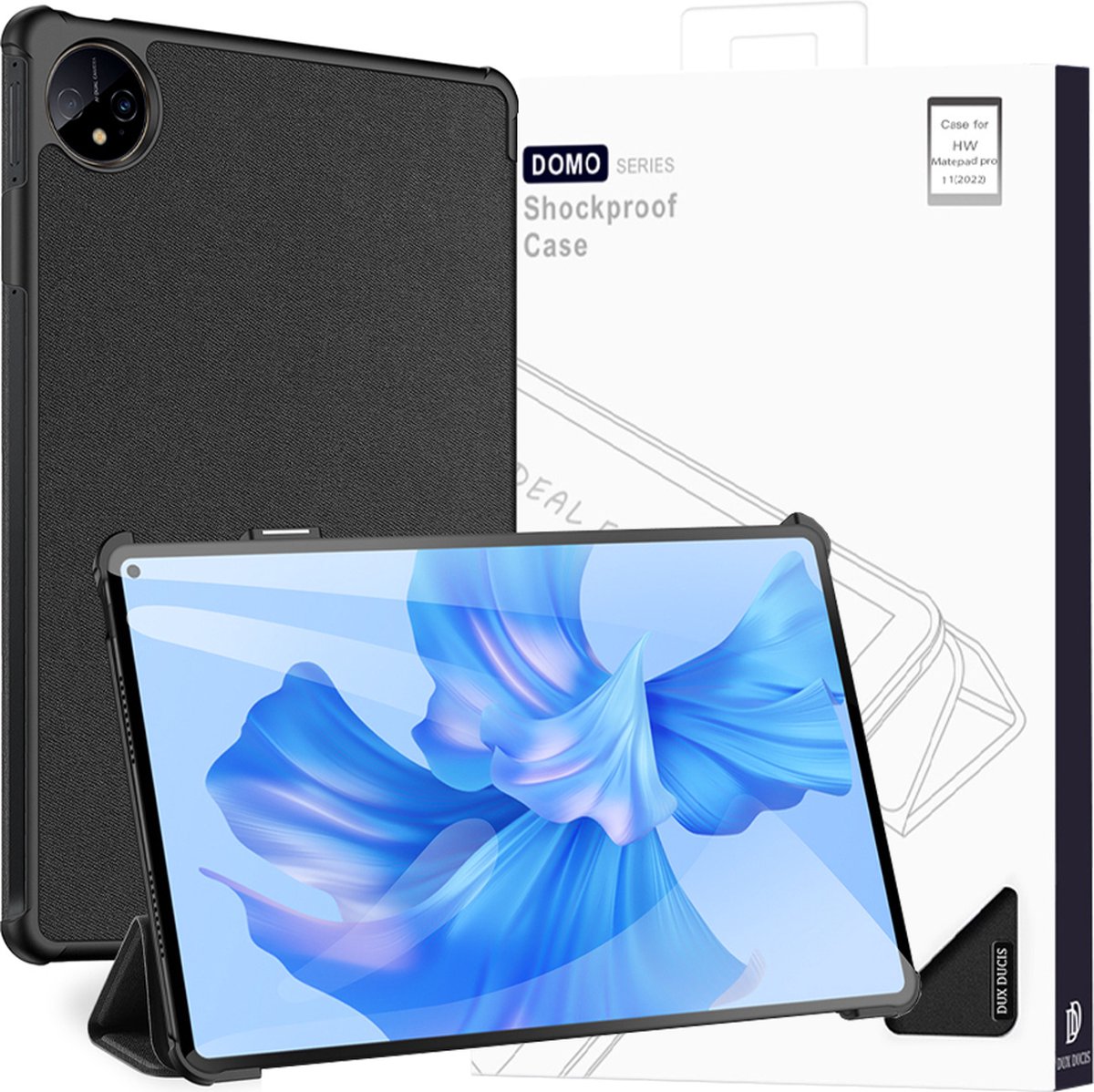Dux Ducis Domo Case for Huawei MatePad Pro 11'' (2022) Cover Smart Cover Stand Black