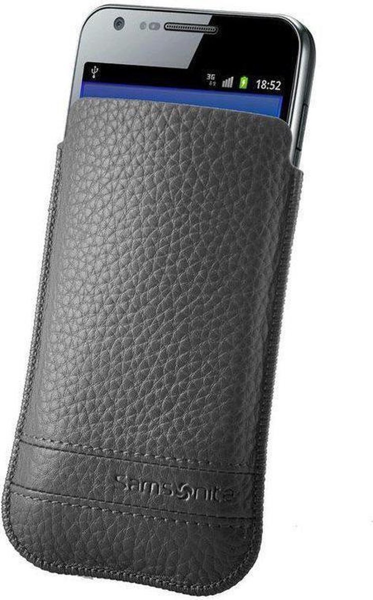 Samsonite Mobile Bag Classic Leather Large Grey
