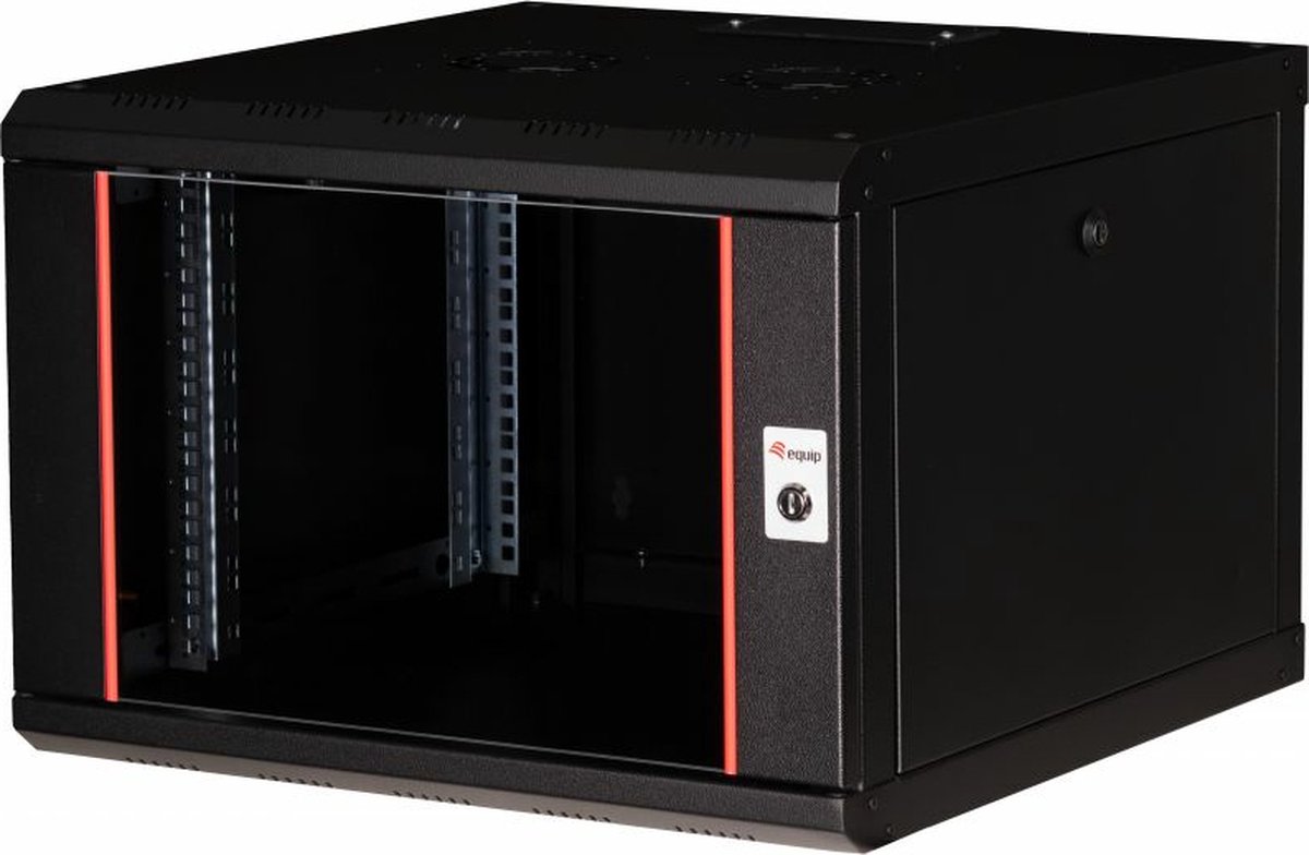 Equip Pro Mount - rack - 600x600 mm with glass door removable and lockable panels assembled - 7U