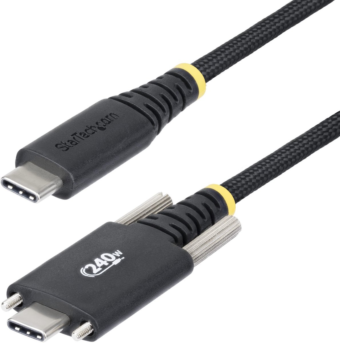 StarTech.com 6.6ft (2m) USB-C Charging Cable 240W Silicone Jacket - USB-C cable - 24 pin USB-C to 24 pin USB-C - 2 m