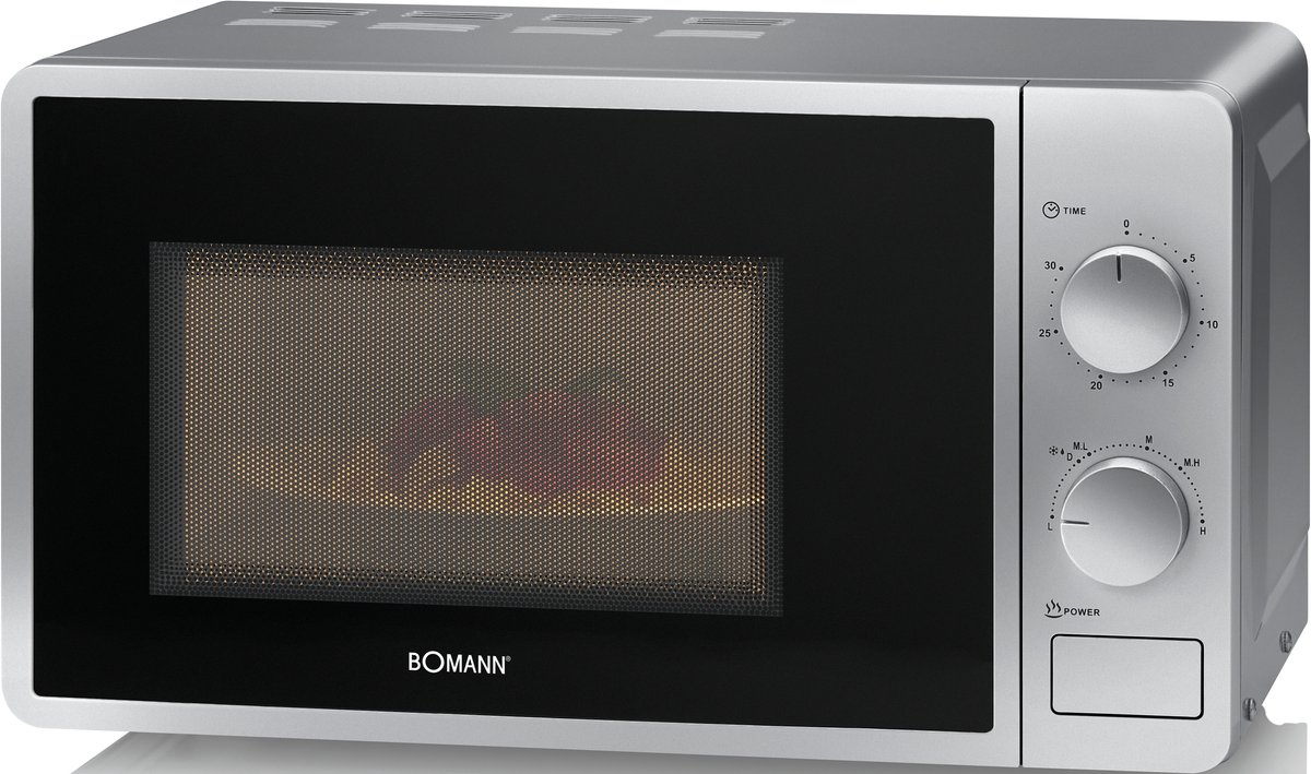 Bomann MW 6014 CB - microwave oven - freestanding - silver