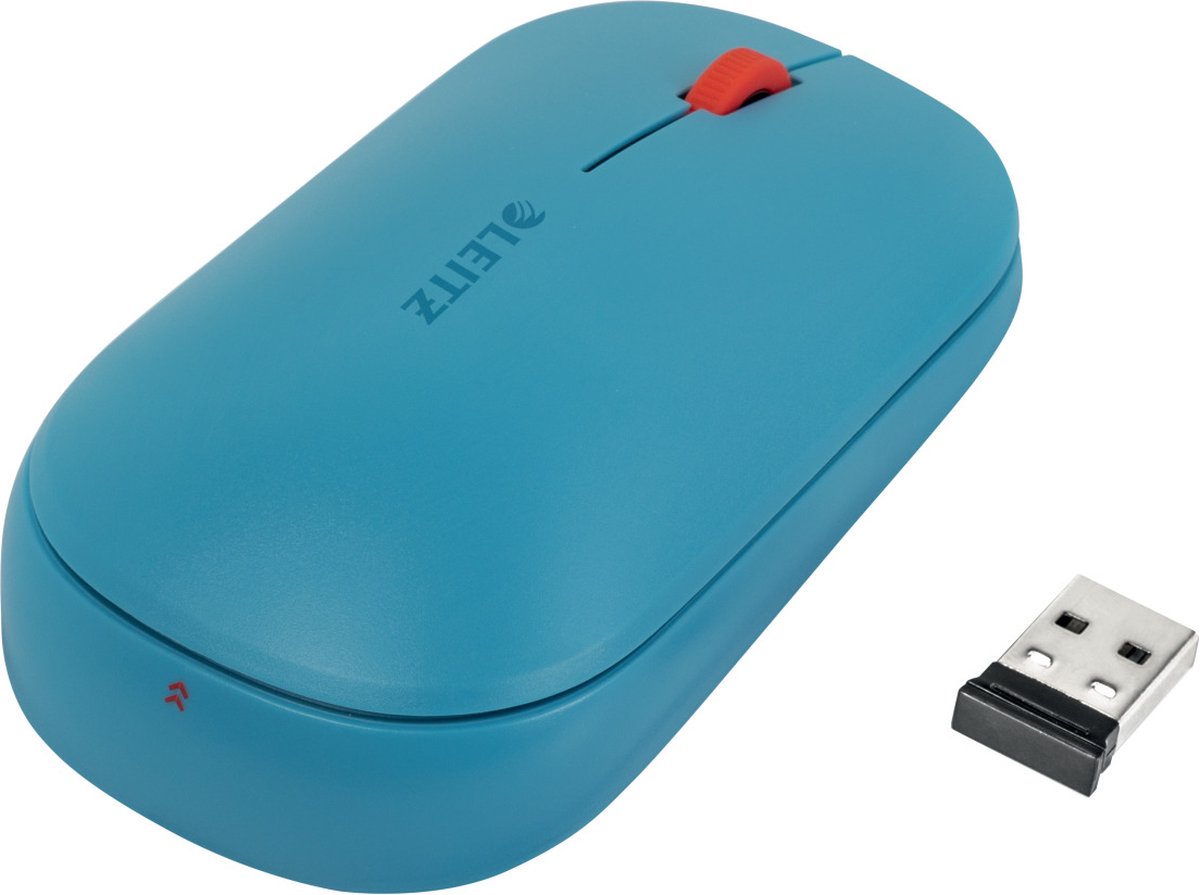Leitz Cosy Trådlös Mus Blå - Mouse - 3 knappar - Blå