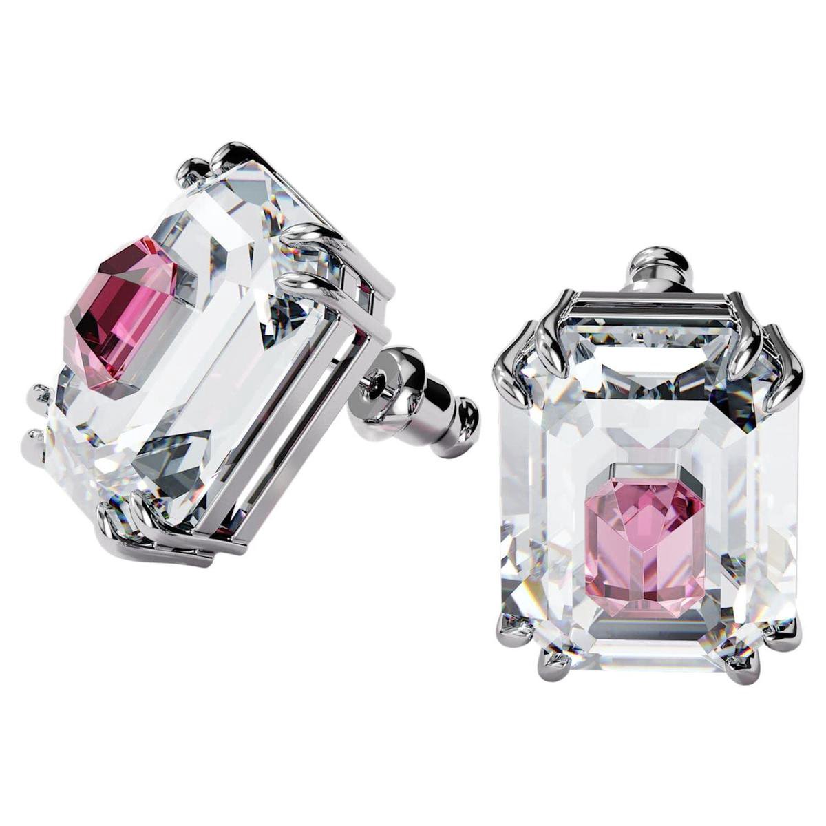Swarovski Chroma Pink Diamant Ohrstecker Damenohrringe Silber 5600627 Box (Random Color) white
