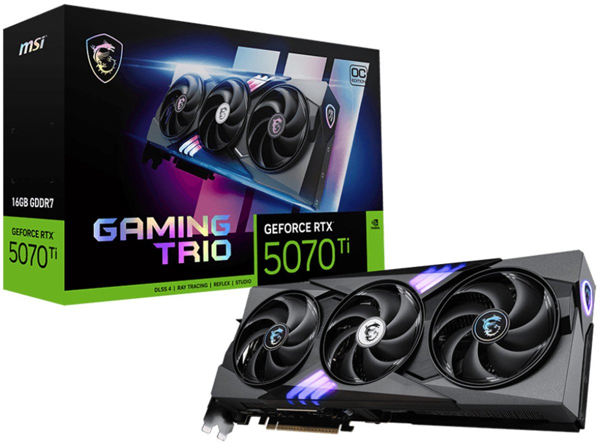 MSI GeForce RTX 5070 Ti GAMING TRIO OC 16GB GDDR7 DLSS4