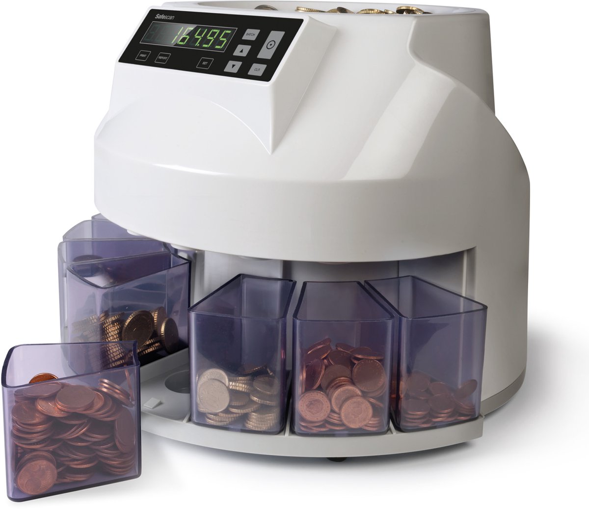 Safescan Munzzahler und Sortierer EURO 1250 Weiß
