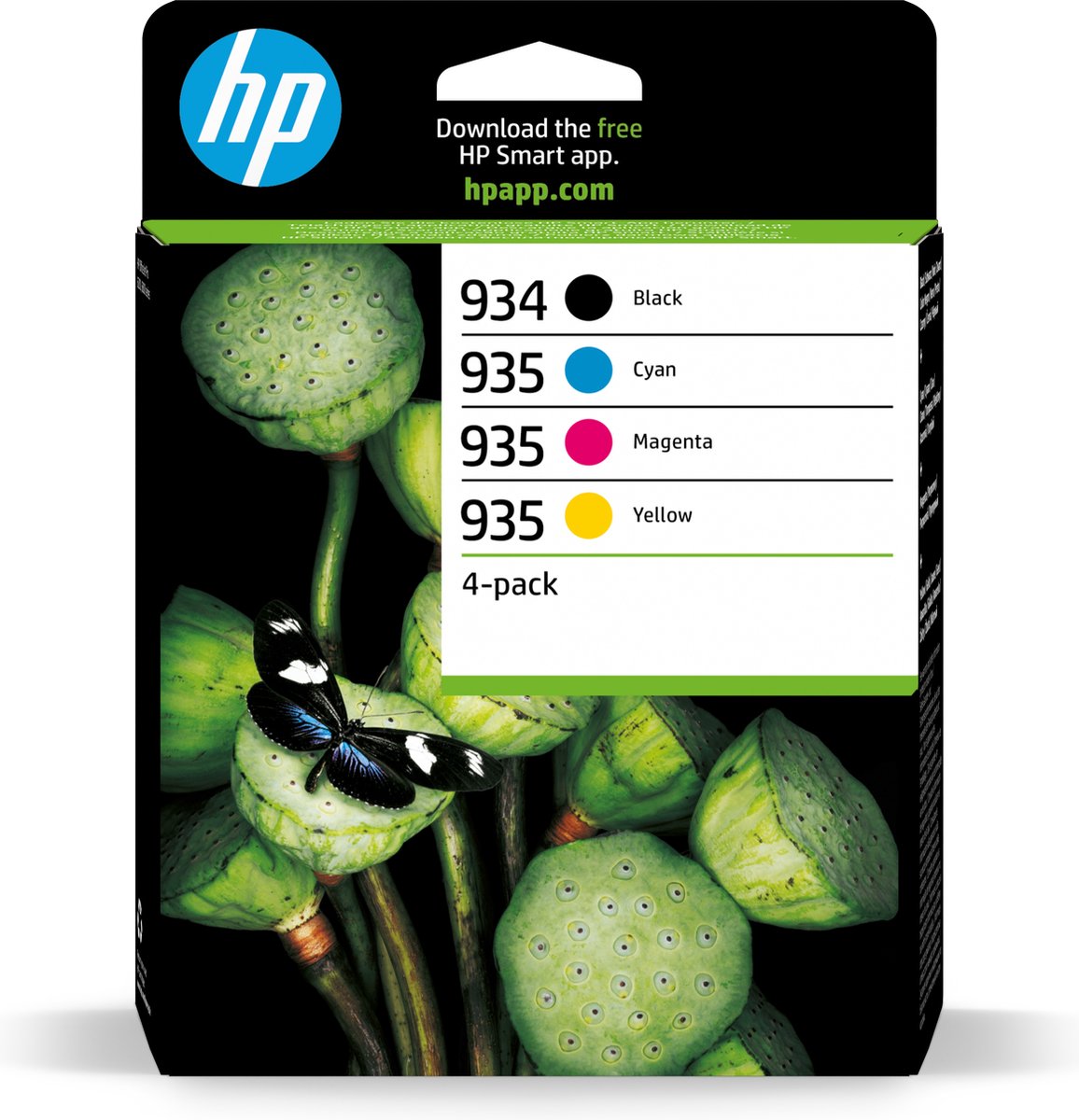HP 934/5 Original Tintenpatrone 6ZC72AE Schwarz, Cyan, Magenta, Gelb Multipack 4 Stück