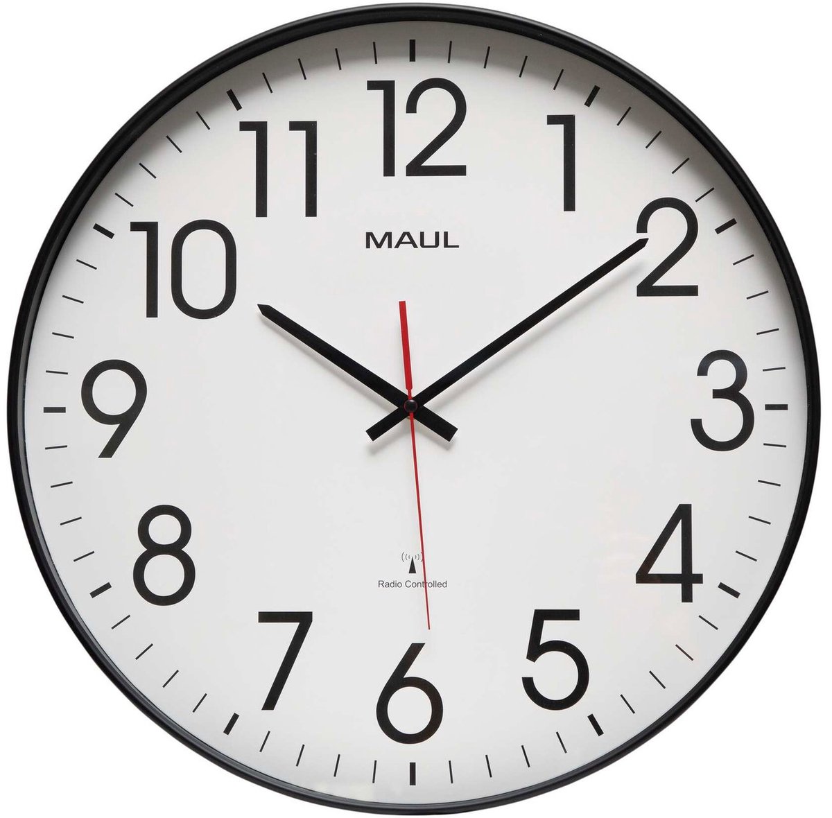 Maul MAULclimb Wanduhr Schwarz 47 x 47,7 x 47,7 x 5,4 cm