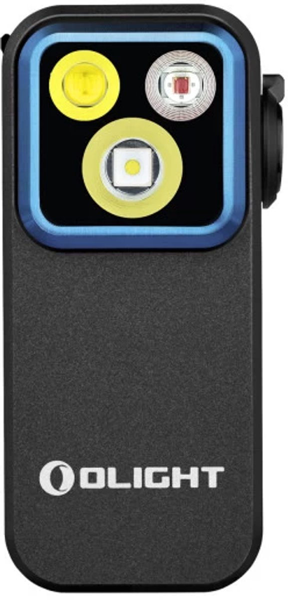 Olight Oclip Pro Clip-Taschenlampe mit Flutlicht Spotlicht und Rotlicht Schwarz