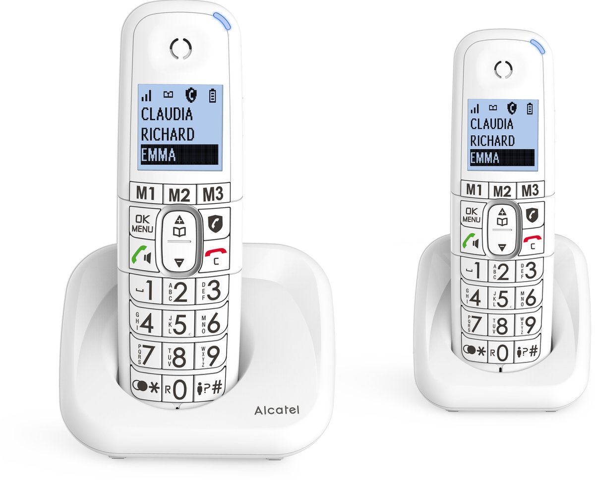 Alcatel XL785 DUO Teléfono DECT/analógico Identificador de llamadas Blanco