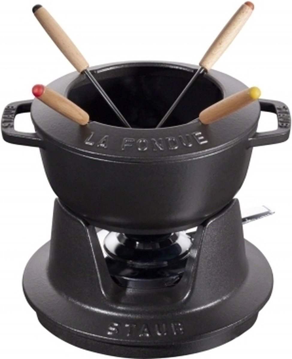 STAUB Set fonduta Staub 1,1 L nero