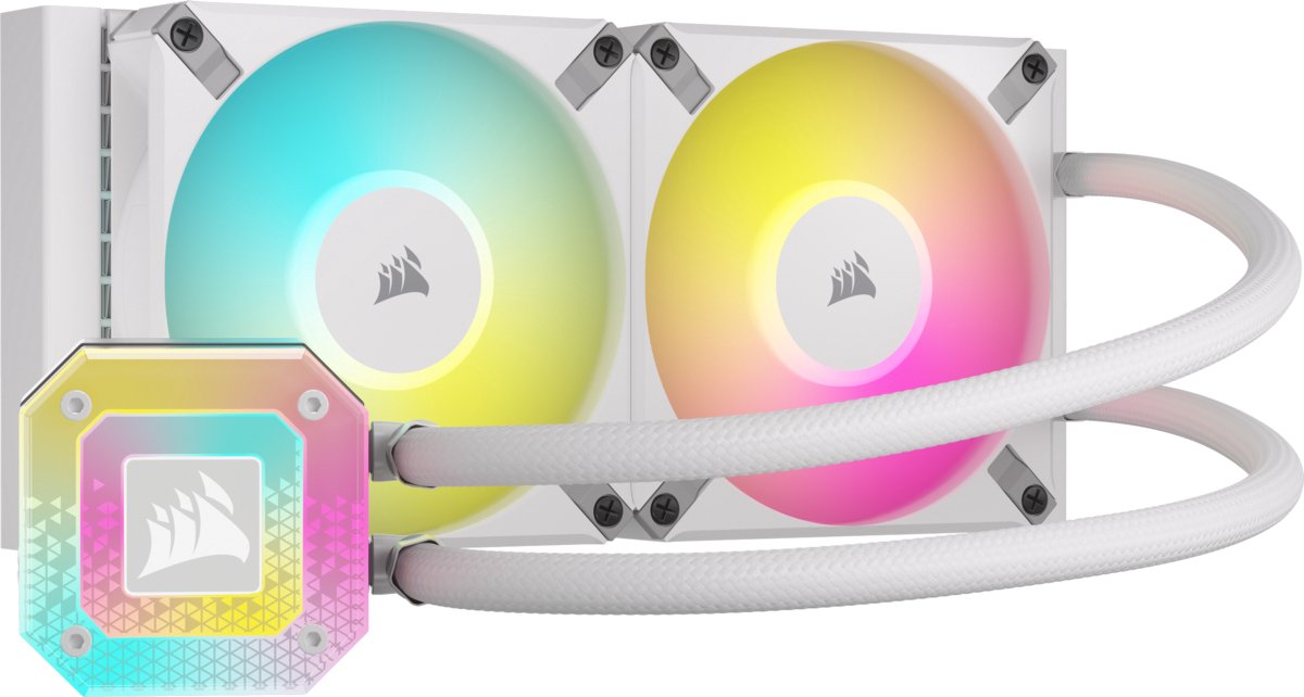 REFRIGERACION LIQUIDA CORSAIR ICUE H100I ELITE CAPELLIX XT 240MM | BLANCO