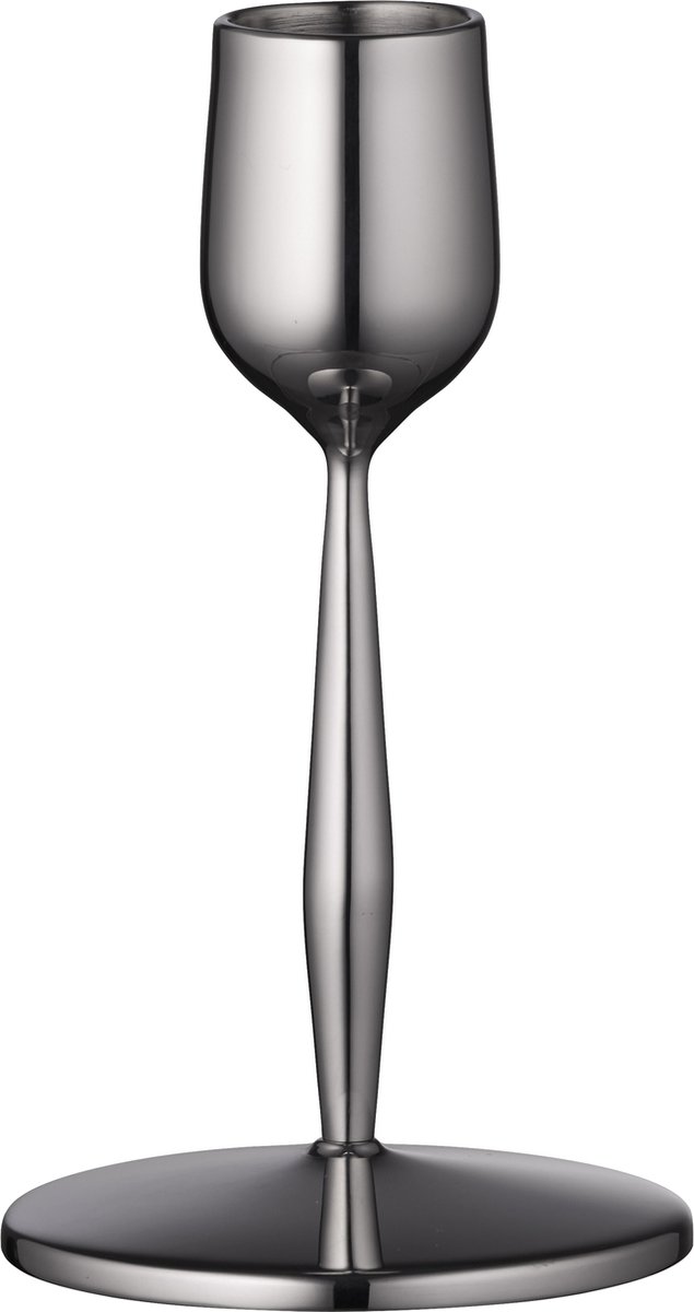 Gense Portacandela Dorotea 12 cm Acciaio lucido