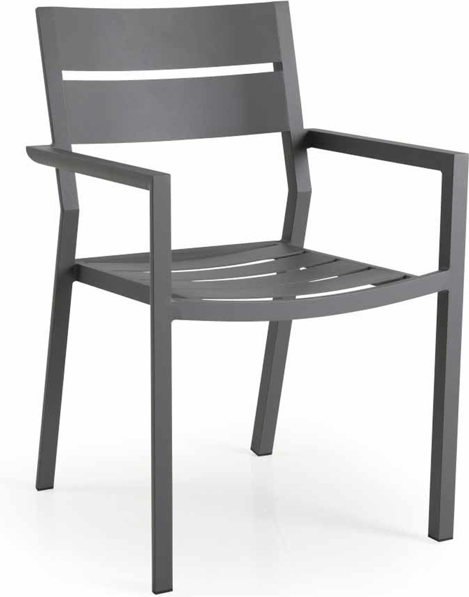 Brafab Silla con reposabrazos Delia Anthracite