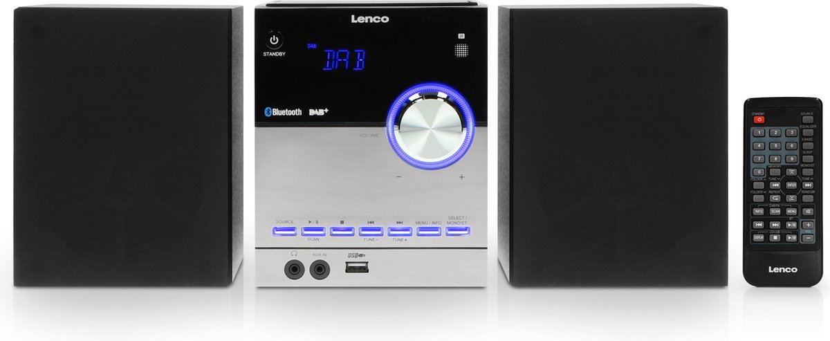 Lenco Micro set DAB+ FM CD BT USB HP